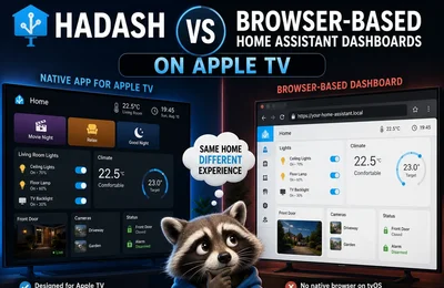 HADash vs Browser-Based Home Assistant Dashboards on Apple TV
