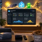 Home Assistant Energy Dashboard on Apple TV: Monitor Power, Solar and Battery Data.