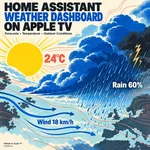 Home Assistant Weather Dashboard on Apple TV: Forecasts, Temperature and Outdoor Conditions