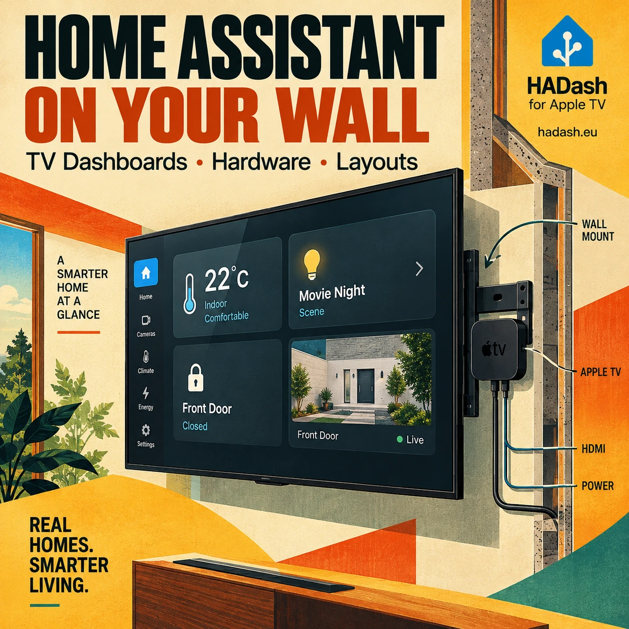 Home Assistant Dashboard for a Wall-Mounted TV: Best Layouts, Hardware and Use Cases