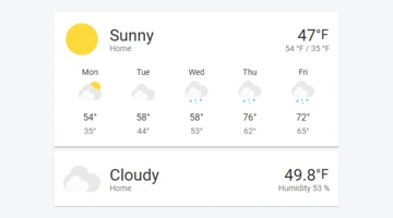 Weather card